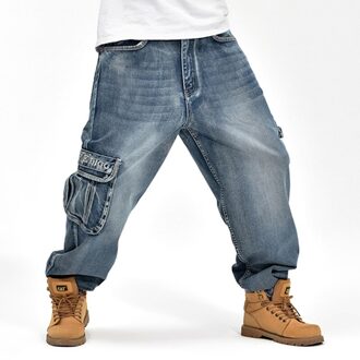 30-46 Plus Size Harlan Rechte Pijpen Broek Plus Size Mannen Casual Negen-Punt Jeans Brede been Plus Size Casual Katoenen Broek 40