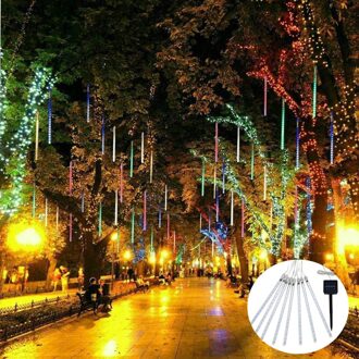 30/50Cm 8Tube Led Meteorenregen String Licht Outdoor Waterdichte Fairy Lamp Voor Wedding Party Kerst tuin Tree Decor veelkleurig / 30cm-8tubes