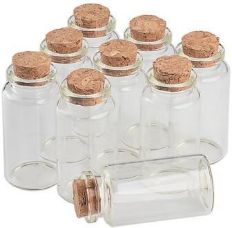 30*60*17Mm 25Ml Glazen Flessen Met Kurk 50 Stks/partij Voor Bruiloft Decoratie Christmas