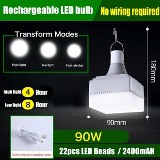30/60/90/120/150W Draagbare Led Licht Usb Oplaadbare Draagbare Nood Avondmarkt Lamp outdoor Camping Opknoping Nachtlampje 90w