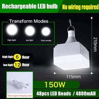 30/60/90/120/150W Draagbare Led Licht Usb Oplaadbare Draagbare Nood Avondmarkt Lamp outdoor Camping Opknoping Nachtlampje
