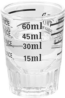 30/60 Ml Glazen Maatbeker Espresso Shot Glas Vloeistof Glas Onskop Met Schaal Keuken Maatregel Hulpmiddel Levert 60m
