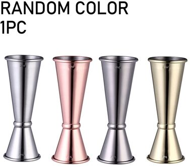 30/60Ml Rvs Ounce Glas Barman Cocktail Drinken Dubbele Kop Met Schaal Vloeistof Maatbeker Keuken Bar levert 05