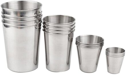 30/70/180/320 Ml Outdoor Praktische Rvs Cups Shots Set Mini Glazen Voor Wijn Draagbare Drinkware Set rvs 30ml