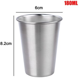 30/70/180/320Ml Metaal Rvs Cup Mok Drink Koffie Bier Tumbler Reizen Home Office SCVD889 180ml