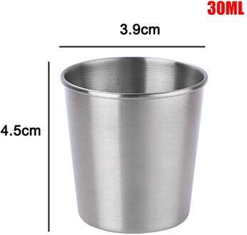30/70/180/320Ml Metaal Rvs Cup Mok Drink Koffie Bier Tumbler Reizen Home Office SCVD889 30ml