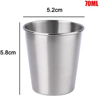 30/70/180/320Ml Metaal Rvs Cup Mok Drink Koffie Bier Tumbler Reizen Home Office SCVD889 70ml
