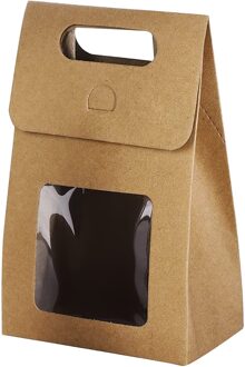 30 @ 24 Kraftpapier Zakken Kraftpapier Venster Bags Snoep Verpakking Papier Diy Sieraden Pack Display Voedsel opbergzakken BW