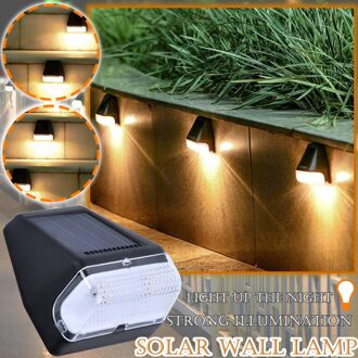 30 @ Led Solar Lamp Path Trap Outdoor Waterdichte Wandlamp Tuin Landschap Stap Stair Dekverlichting Balkon Hek Verlichting