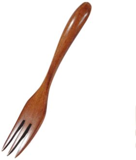 #30 Beste Houten Lepel Vork Bamboe Keuken Kookgerei Gereedschap Soep-Theelepel Servies Keuken Accessoires bruin