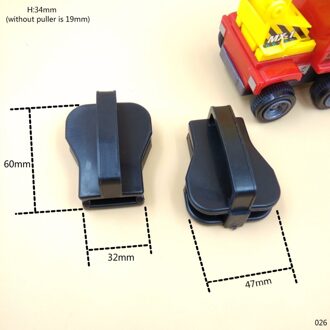 30 # Big Size Speciale Plastic POM Slider Rits Hoofd 4 stks Voor Hars Rits Fix Diy een Rits Zuur -slip en alkali