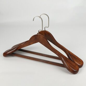 30 # Brede Schouder Hoogwaardige Brede Schouder Houten Kleerhangers Massief Houten Pak Hanger Volwassen Woods Hanger Voor kleding Handtas
