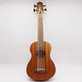 30 inch electric ukulele bass guitar full okoume wood guitar body natural color 4 string mini uk bass guitar children gift