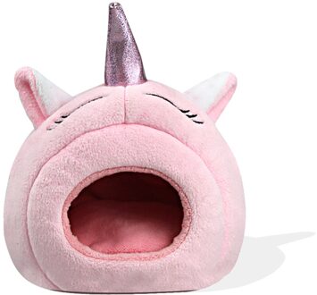 30 # Kooi Voor Hamster Voor Cavia Voor Ratten Leuke Zachte En Comfortabele Huisdier Kamer Huis Voor Hamster In de Vorm Van Een Vissenstaart heet roze