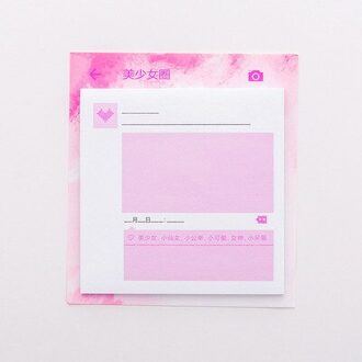 30 Lakens Roze Papier Sticker Plakken Memo Pad Planner Sticky Notes Post Het Kawaii Briefpapier School Supplies Papeleria
