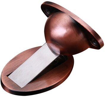 #30 Magnetische Onzichtbare Deur Holder Stopper Doorstop Anti-Collision Floor Gemonteerde Anti-Collision Floor Gemonteerde Houder rood