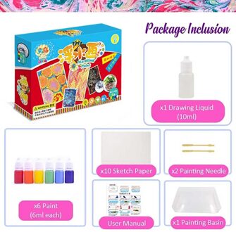 30 # Marbling Schilderen Kit Diy Schilderij Op Water Creatieve Art Set Van 6 Kleuren