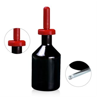 30 ml Glas Amber Druppelflesje Reagens Vaas Lab Glaswerk