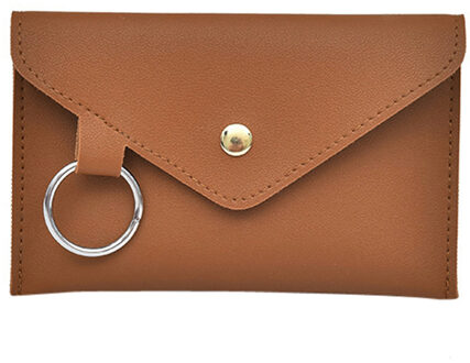 30 Ms. Crossbody Luxe Heuptas Taille Vrouwen Effen Kleur Ronde Pu Lederen Heuptas Heuptas Borst Zak Modis bruin