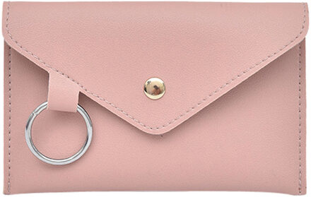 30 Ms. Crossbody Luxe Heuptas Taille Vrouwen Effen Kleur Ronde Pu Lederen Heuptas Heuptas Borst Zak Modis roze