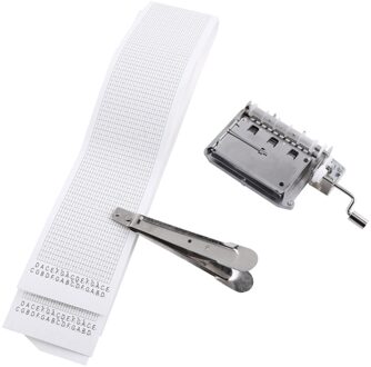 30-Note Tapes Hand Crank Music Mechanische Musical Box Met Perforator 3 Strips Tapes Creëren Uw Eigen Muziek diy Muziekdoos