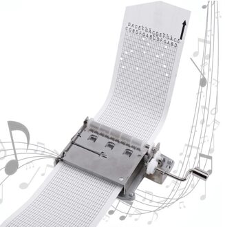 30-Note Tapes Hand Crank Music Mechanische Musical Box Met Perforator 3 Strips Tapes Diy Houten Muziekdoos