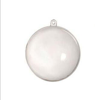 30 pcs 7/8/9/10 cm Transparante Opknoping Bal Voor Xmas Tree Snuisterij Clear Plastic thuis Party Christmas Decorations Ambachtelijke 8cm