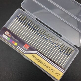 30 Pcs Diamond Nagel Boor Set Frees Rotary Burr Tip Gel Schoon Bestanden Voor Elektrische Manicure Machine Pedicure accessoire