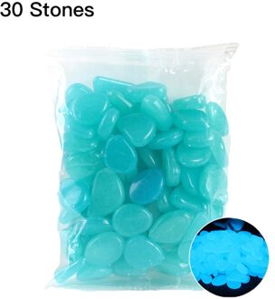 30 Pcs Glow In The Dark Tuin Steentjes Glow Stones Rocks Voor Loopbruggen Tuinpad Patio Lawn Yard Decor lichtgevende Stenen licht bule