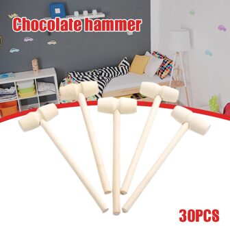 30 Pcs Houten Hamers Voor Chocolade Mini Breekbare Hart Hamer Hout Mallet Voor Chocolade Glad Afgewerkt GHS99