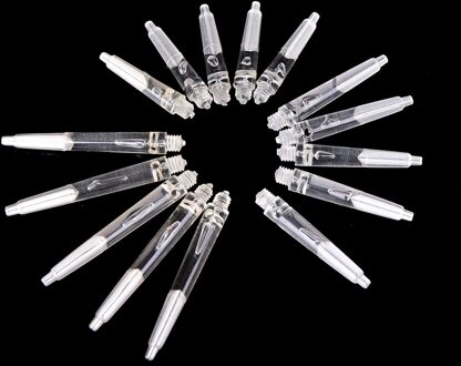 30 Pcs Nylon Materialen Dart Shafts Dart Accessoire Transparant Kristal Kleur 45mm