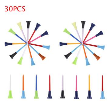 30 Pcs Outdoor Sport Golf Tees Rubber Kussen Top Golf Nagels Plastic Nagels Houder Ondersteuning Training Aids Voor Golfer Accessoires