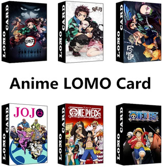 30 Pcs/Set Japanese Anime One Piece,JoJo's Bizarre Adventure LOMO Card Postcard DIY Cartoon Character Greeting Cards