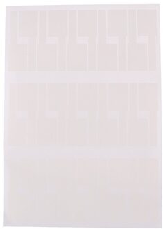 ! 30 Pcs/Sheet Zelfklevende Kabel Sticker Waterdicht Identificatie Kleurrijke Tags 1 Vel wit