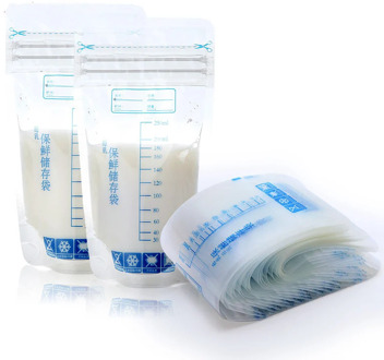 30 Pieces 250ml Milk Freezer Bags Mother Milk Baby Food Storage Breast Milk Storage Bag BPA Free Baby Safe Feeding Bags Feeding