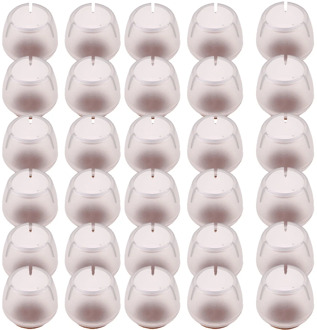 30 Pieces Chair Leg Caps Tips for Round 12-16mm Chair Leg Caps Furniture Feet Protectors Clear Silicone Floor Protectors