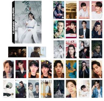 30 Sheets/Set Chen Qing Ling LOMO Card Mini Postcard Xiao Zhan Wang Yibo Star DIY Greeting Cards Message Card Gift