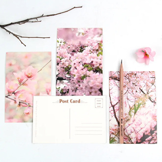 30 Sheets/Set Creative Peach Blossom Postcard/Greeting Card/Message Card/Birthday Letter Envelope Gift Card