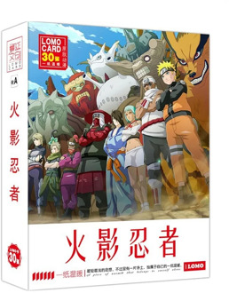 30 Sheets/Set Japanese Anime Naruto Lomo Card Mini Postcard Greeting Card Christmas Gifts