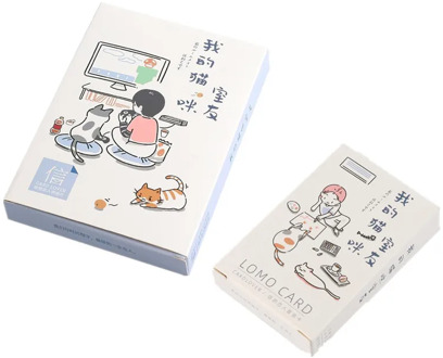 30 Sheets/Set My Friend and Cute Cat Paper Postcard Lomo Card Greeting Card Birthday Gift Card 2 Sizes