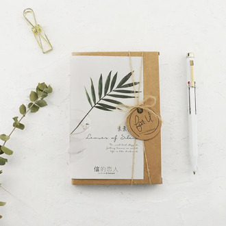 30 Sheets/Set Silent Leaves Postcard/Greeting Card/Message Card/Birthday Letter Envelope Gift Card