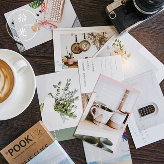 30 Sheets/Set Three Lines Love Letter Postcard/Greeting Card/Message Card/Birthday Letter Envelope Gift Card