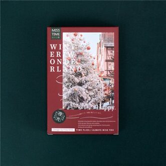 30 Sheets/Set Warm Winter Christmas Night Ansichtkaarten Ins Stijl Kerstavond Groet Wishing Kaarten Boodschap Kaart