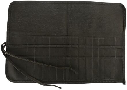 30 Slot Kwast Opslag Pen Gordijn Potlood Tas Kunstenaar Roll Pouch Wrap Houder K3KB