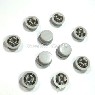 30 stks Grijs Ronde Tactiele Knop Caps Voor 12*12*7.3mm Tact Schakelaars Plastic Swirch Key Cap grijs Kleur