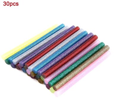 30 Stks/pak Multi Kleuren Glitter Glue Sticks Niet-giftige Hoge Lijm Sticks Melt Lijm Diy Decor Handwerk Gereedschap