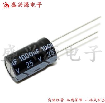 30 Stks/partij 25V 1000Uf Binnenlandse Aluminium Elektrolytische Condensator Specificatie: 10*17