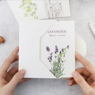 30 stks/partij lavendel plant student postkaart wenskaart kerstkaart verjaardag card