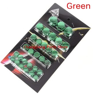 30 Stks/partij Motor Schroef Moer Bout Cap Cover Motorfiets Moer Cover Cap Decoratie Auto Styling groen