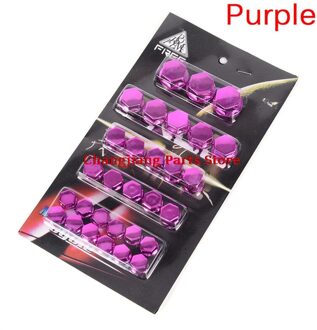 30 Stks/partij Motor Schroef Moer Bout Cap Cover Motorfiets Moer Cover Cap Decoratie Auto Styling paars